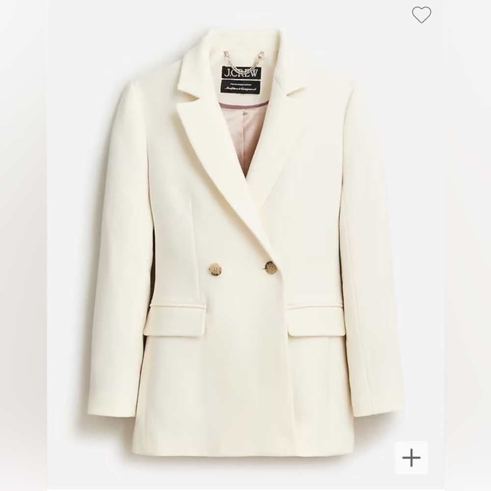 NWT J Crew Evening blazer-jacket in Italian double-cloth wool blend size 0